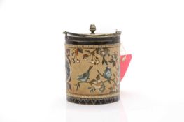 A Doulton Lambeth stoneware biscuit barrel,