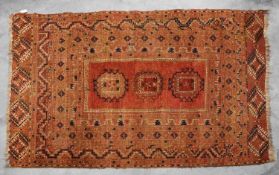 A Persian flatweave rug,
