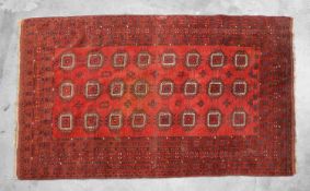 A Turkmen Bokhara wool rug,