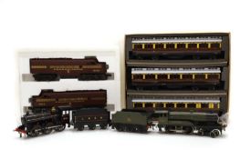A collection of locomotives,