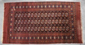 A fine Tekke wool carpet,