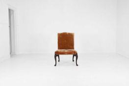 A George III-style mahogany side chair,