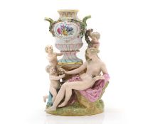 A Meissen porcelain figure group,