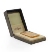 A DuPont gold plated cigarette lighter,