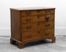 A George III mahogany chest,