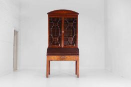 A mahogany architect’s cabinet,