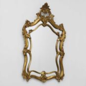 A George III style giltwood mirror,