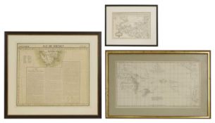 3 Maps: 1- Bernard, R: Carte d'une partie de la Mer du Sud.