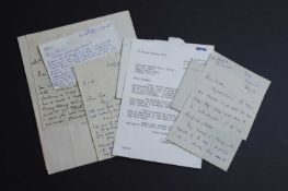 Letters written to Leonard Walden, including: Francis CRICK: Autograph letter Signed: