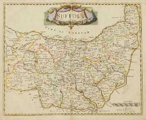 MAPS OF SUFFOLK, Etc: 1- Cary, J: Map of Suffolk from the best authorities.