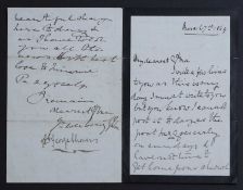 Queen Victoria Appointment Signed: