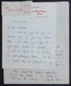 Signed Letters: 1- MASSEY, Prof. H.S.W: Typed letter Signed: