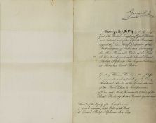 King George V: Two signed appointments;