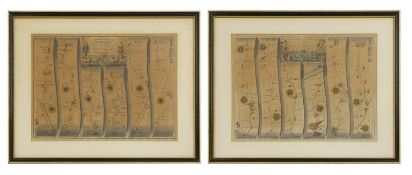 OGILBY, J: TWO ROAD MAPS: 1- The Road from Chelmsford in Essex