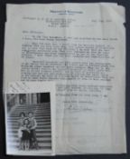 Signed Letters: 1- LARKE, Sir William J: Two Autograph letters Signed:
