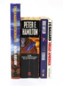 A collection of signed fiction books