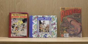 Walt Disney (Large collection, including): Mickey Mouse story book.