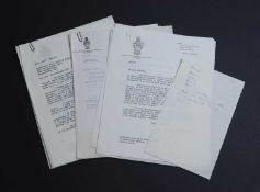 Manchester University related letters: COOPER, Sir William Mansfield: