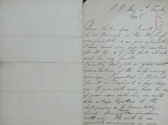Wellington (Duke of). Autograph letter signed: