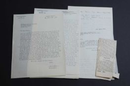 Birth of Nuclear Atom- NIELS Henrik David BOHR (Nobel Prize winner): 6 Letters Signed by Bohr, and