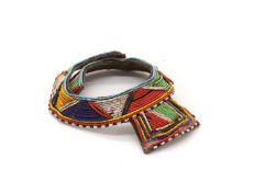 A Zulu beadwork collar,