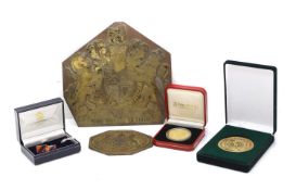 A Crown Agents printing block,