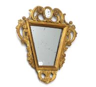 An Italian gilt framed wall mirror,