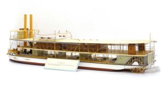 A model paddle ship 'PS Fabius',