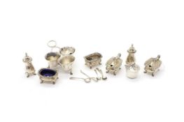 A collection of cruet items,