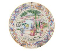 A Chinese famille rose plate,