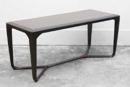 A black Italian coffee table,