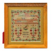 A needlework sampler,