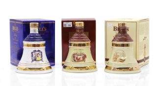 Assorted Bell's Whisky decanters, Aged 8 years, three in total