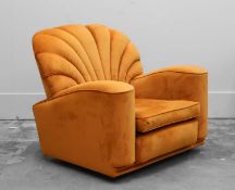 An Art Deco Odeon armchair,