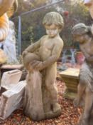 A pair of reconstituted putti