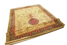 A yellow ground Woodward Grosvenor wool rug,