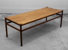 § A Danish rosewood low side table,