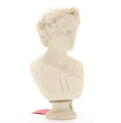 A Parian ware bust,