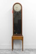 A Victorian mahogany regulator longcase clock,