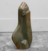A Shona sculpture 'Worried Spirit', by Albert Mamvura, 1986,