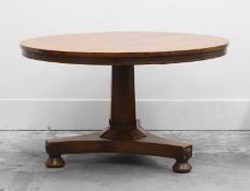 A mahogany circular occasional table,
