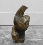 A Shona sculpture 'Embrace', by Brighton Sango,