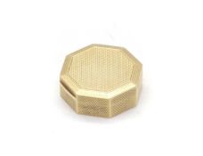 An Asprey 9ct gold compact,