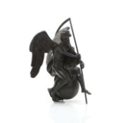 A bronze sculpture of Cronus,