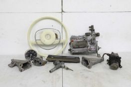 A Mercedes 280-SL steering wheel,