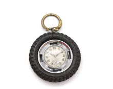 A motorist's key fob clock,