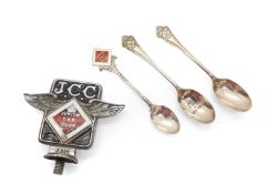 A Junior Car Club pre-war member's car badge,