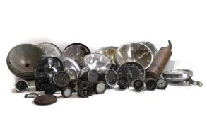 A group of 1930s car headlamps,