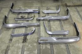 Mercedes Benz 300 SE stainless steel bumpers,