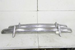 A pair of pre-war Chevrolet chrome bumpers,